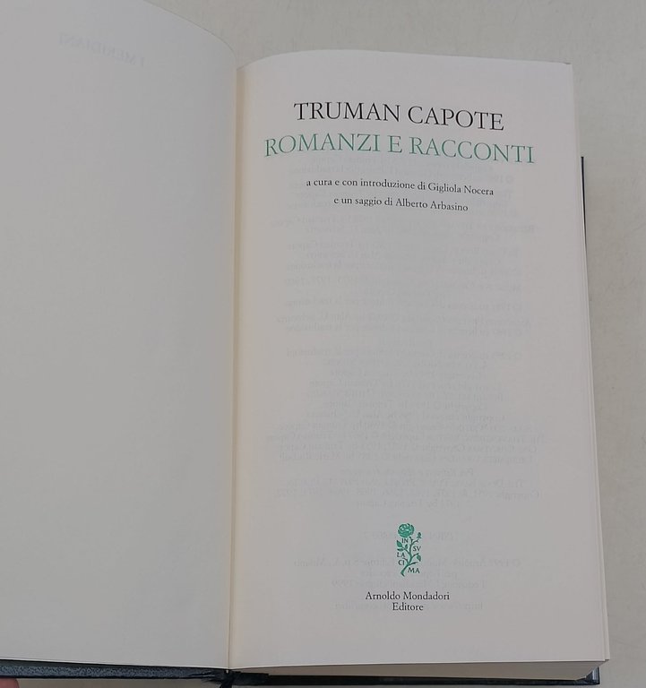 Romanzi e racconti