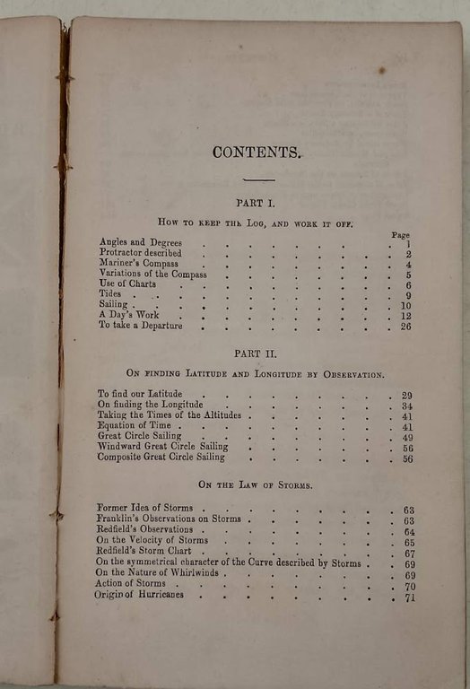 RUDIMENTARY TREATISE ON NAVIGATION(1869)