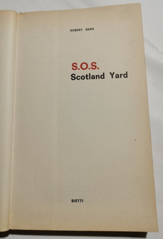 S.O.S. Scotland Yard - fatti, volti, metodi di investigazione della …