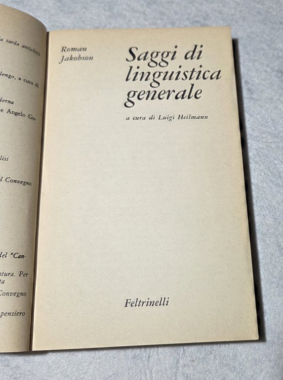 Saggi di linguistica generale | Immagine Gallery 2