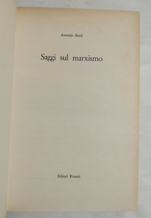 Saggi sul marxismo