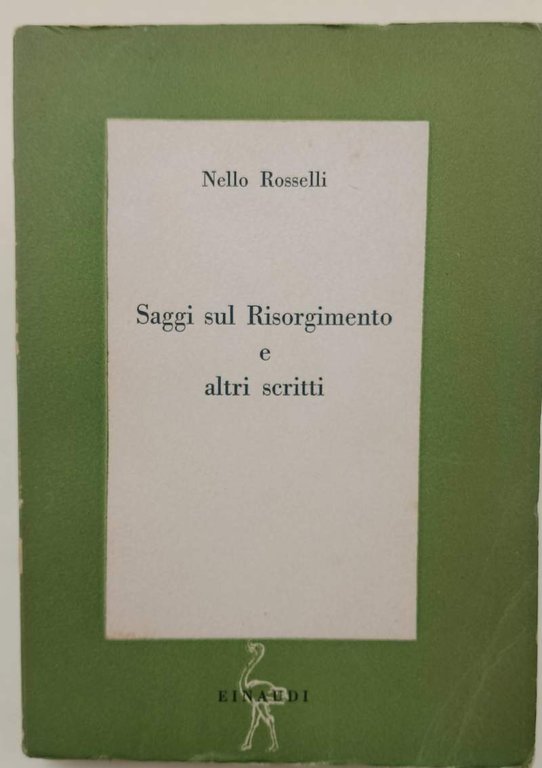 SAGGI SUL RISORGIMENTO E ALTRI SCRITTI(1946)