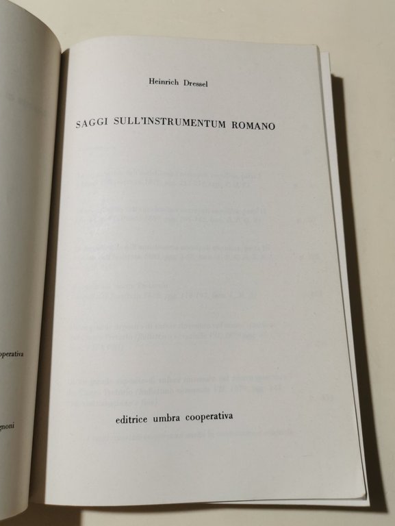 Saggi sull'istrumentum romano