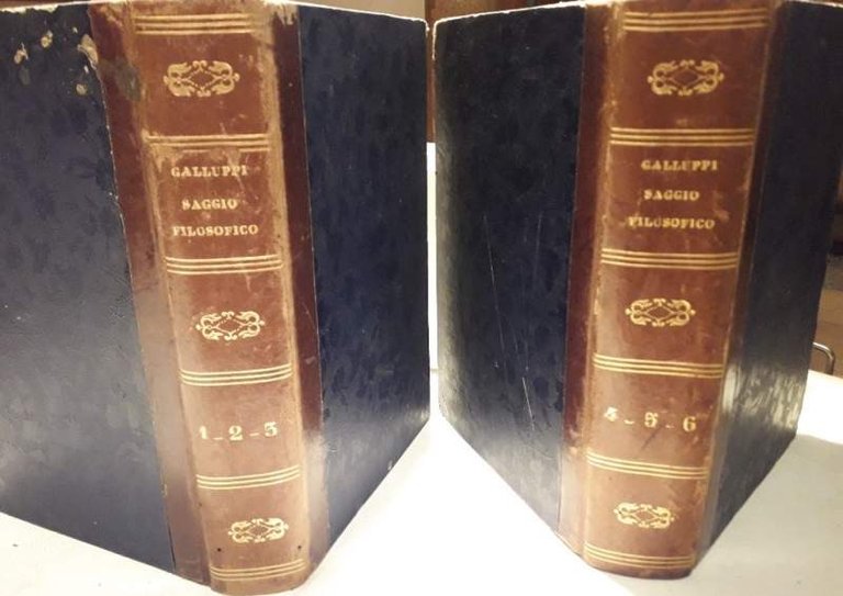 SAGGIO FILOSOFICO SULLA CRITICA DELLA CONOSCENZA-6 TOMI IN 2 VOL.(1850)