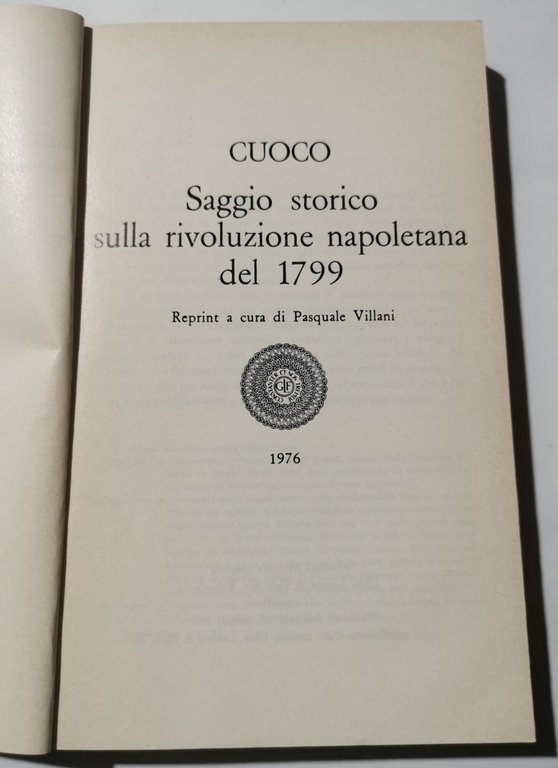 Saggio storico sulla rivoluzione napoletana del 1799