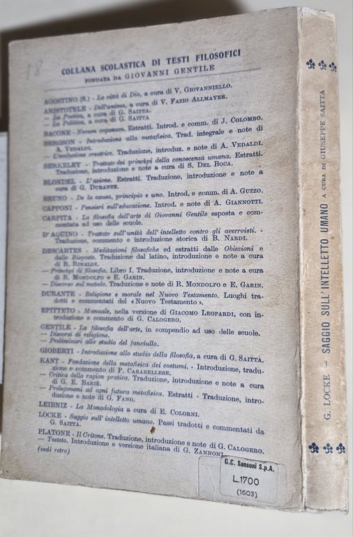 Saggio sull'intelletto umano