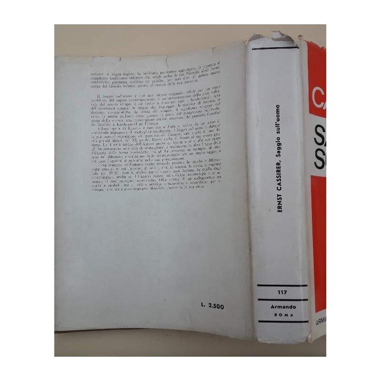 SAGGIO SULL'UOMO-INTRODUZIONE AD UNA FILOSOFIA DELLA CULTURA(1968)