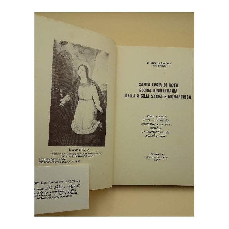 SANTA LUCIA DI NOTO GLORIA BIMILLENARIO DELLA SICILIA SACRA E …