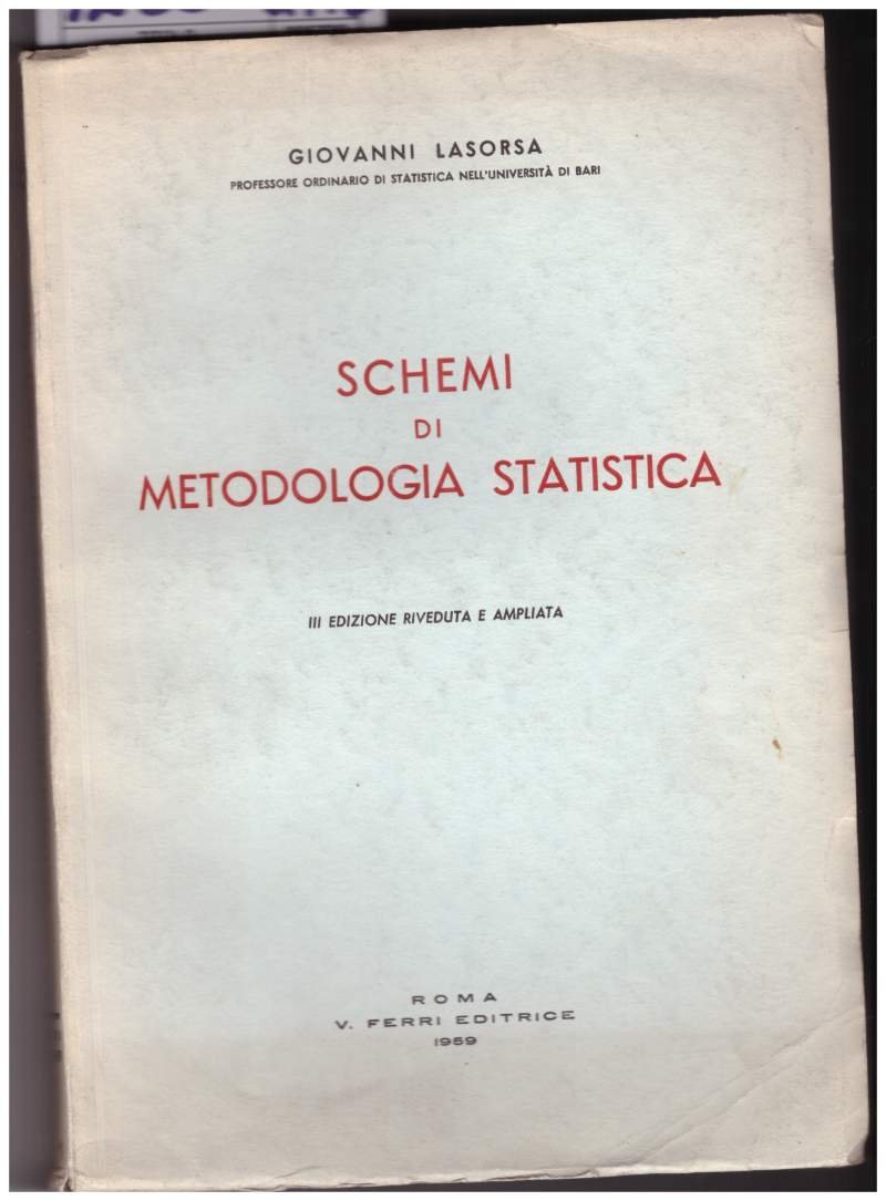 SCHEMI DI METODOLOGIA STATISTICA