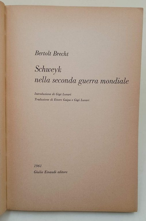 SCHWEYK NELLA SECONDA GUERRA MONDIALE (1961)
