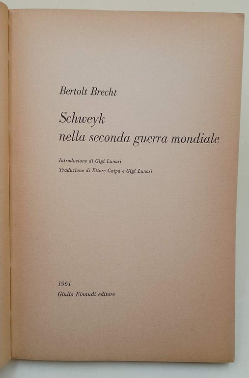 SCHWEYK NELLA SECONDA GUERRA MONDIALE (1961)