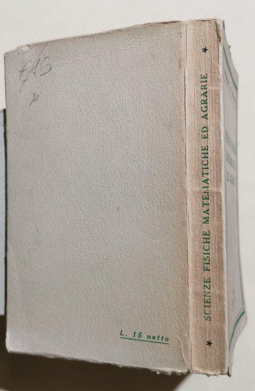 Scienze fisiche matematiche ed agrarie