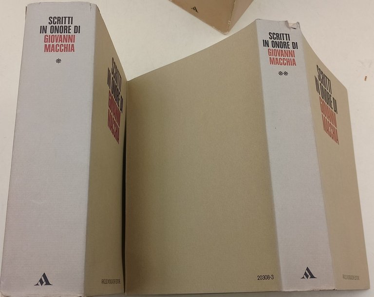 Scritti in onore di Giovanni Macchia-2 voll.
