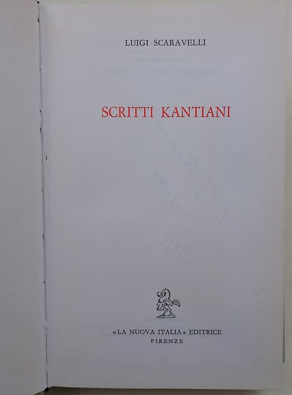 Scritti Kantiani