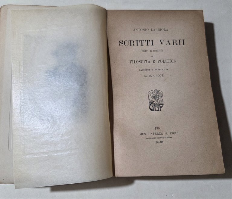 Scritti vari di filosofia e politica