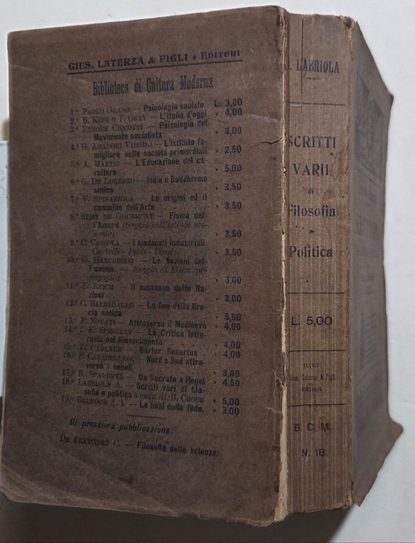 Scritti vari di filosofia e politica