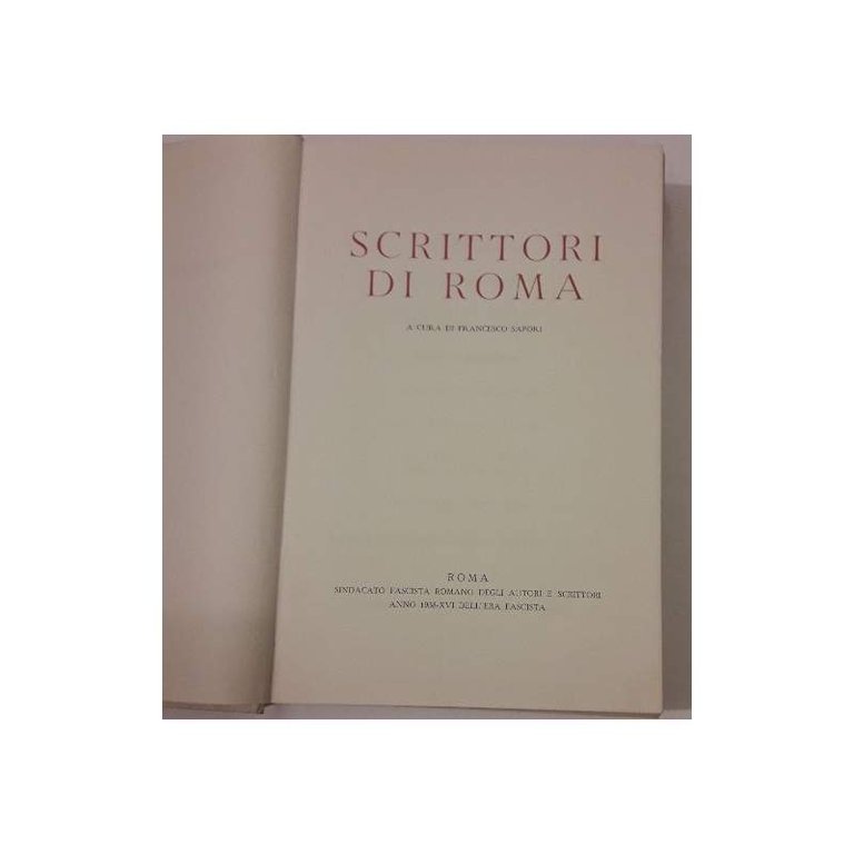 SCRITTORI DI ROMA (1938)