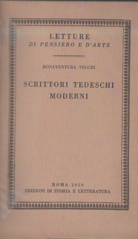 SCRITTORI TEDESCHI MODERNI (1959)