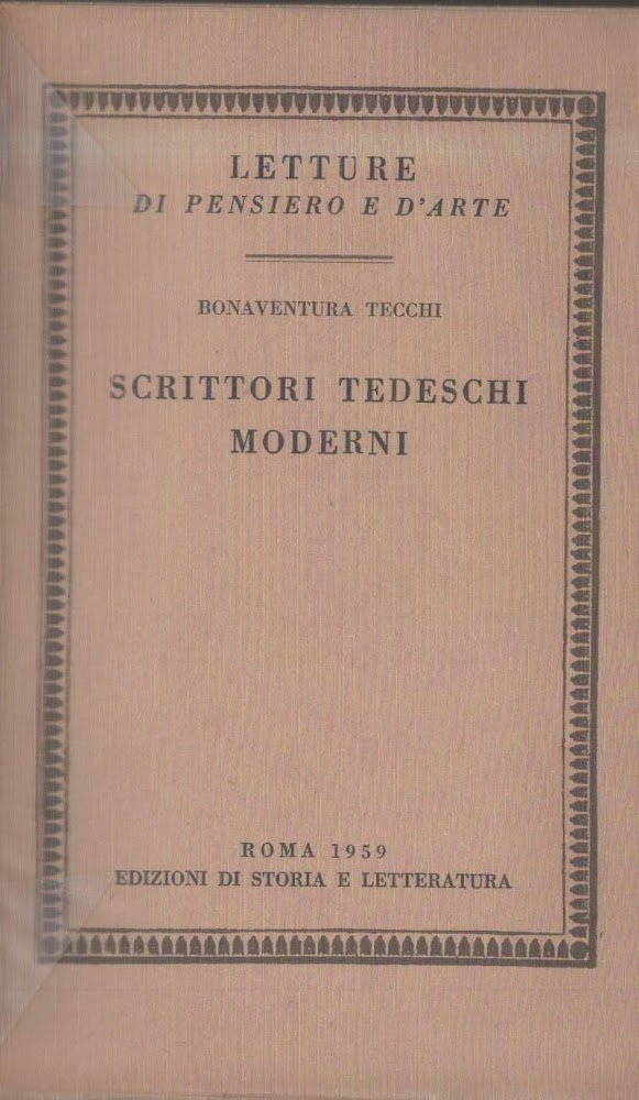 SCRITTORI TEDESCHI MODERNI (1959)