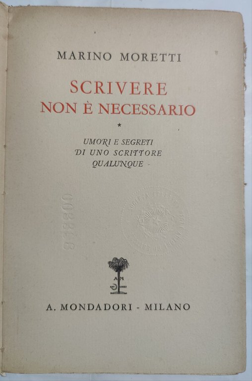 Scrivere non è necessario