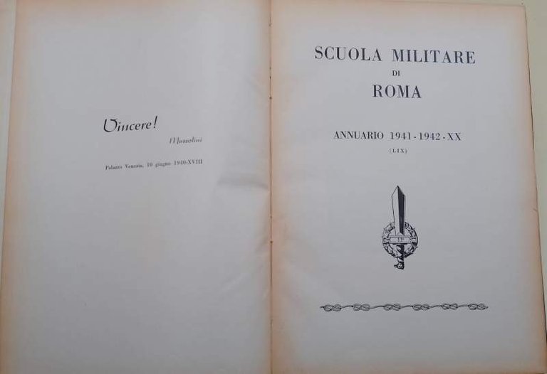 SCUOLA MILITARE DI ROMA - ANNUARIO 1941-1942-( 1942)