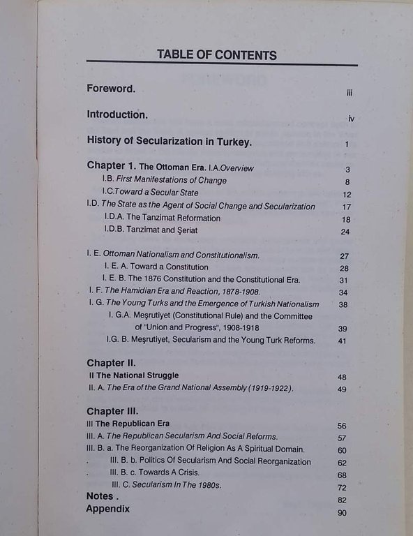 SECULARISM IN TURKEY-PAST AND PRESENT(ANNI '80)