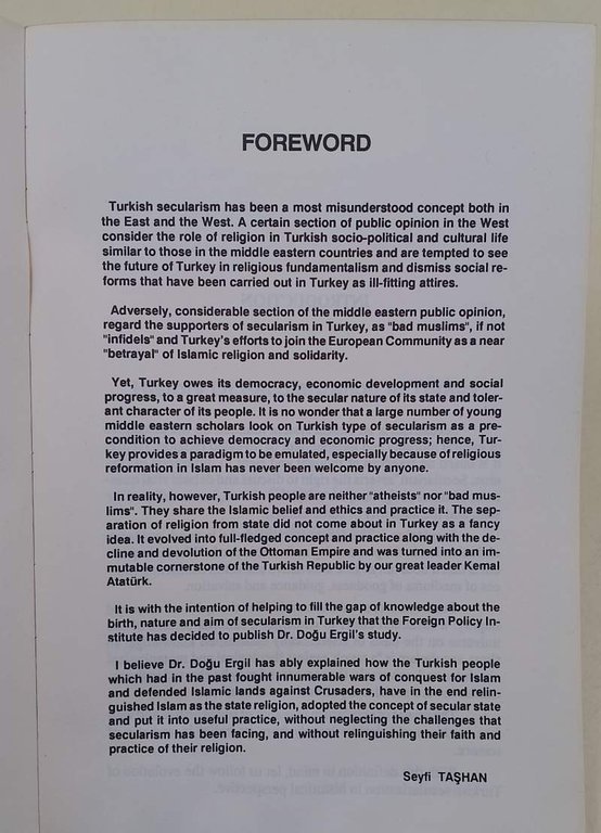 SECULARISM IN TURKEY-PAST AND PRESENT(ANNI '80)