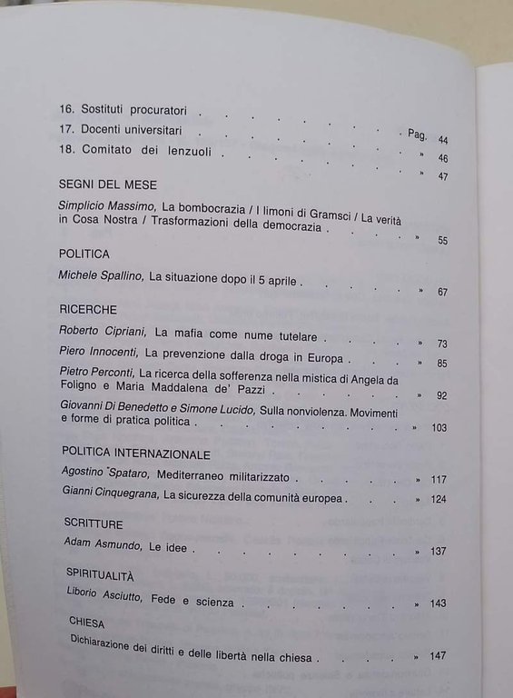 SEGNO-MENSILE -ANNO XVIII N. 136/137-GIUGNO-LUGLIO-AGOSTO 1992