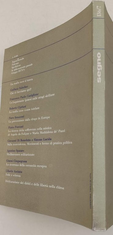 SEGNO-MENSILE -ANNO XVIII N. 136/137-GIUGNO-LUGLIO-AGOSTO 1992