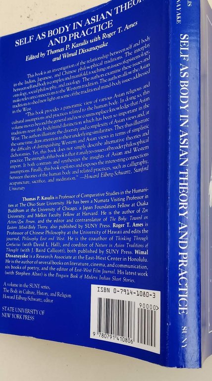SELF AS BODY IN ASIAN THEORY AND PRATICE(1993)