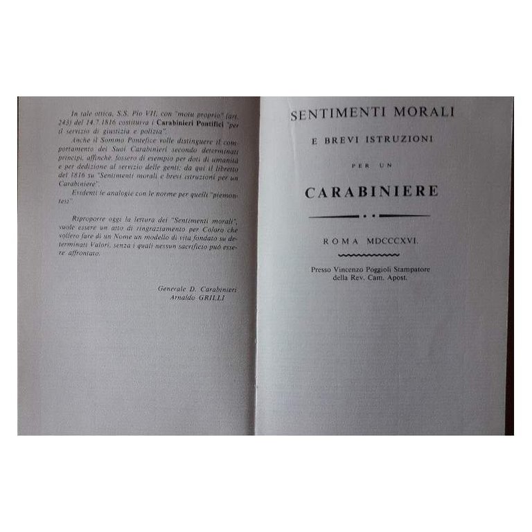 SENTIMENTI MORALI E BREVI ISTRUZIONI PER UN CARABINIERE(1989)