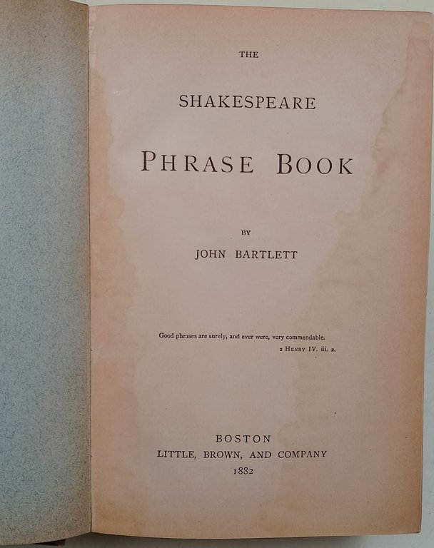 Shakespeare Phrase Book