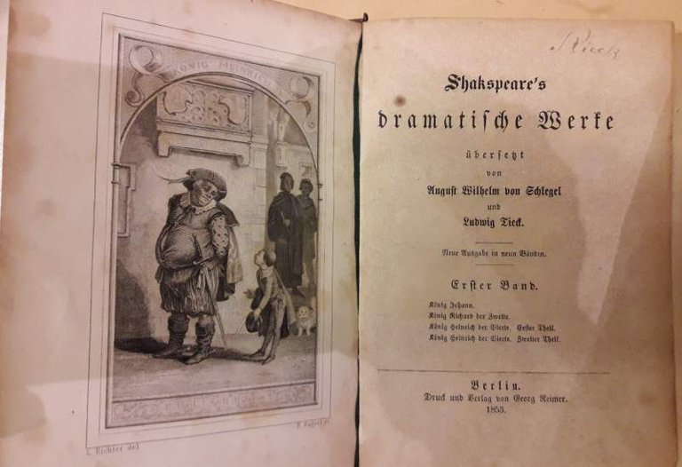 SHAKESPEARE'S DRAMATISCHE WERKE(1853)9 voll.