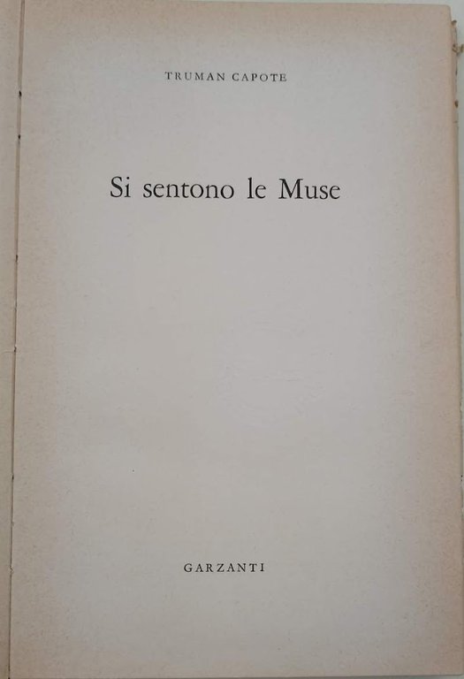 SI SENTONO LE MUSE( 1958)