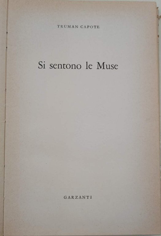 SI SENTONO LE MUSE( 1958)