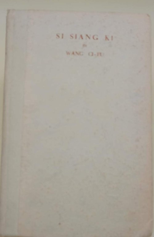 SI-YANG-KI O STORIA DELLA FORESTERIA DEL CONVENTO( 1934)