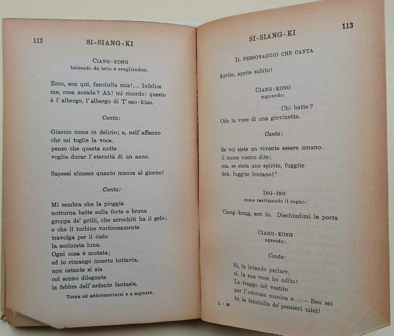 SI-YANG-KI O STORIA DELLA FORESTERIA DEL CONVENTO( 1934)