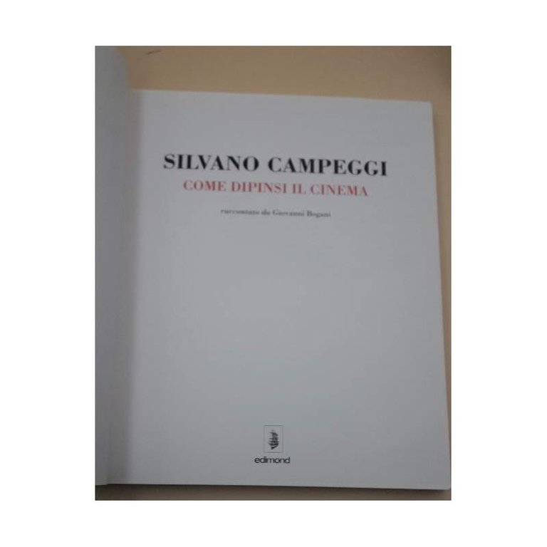 SILVANO CAMPEGGI-COME DIPINSI IL CINEMA(1994)