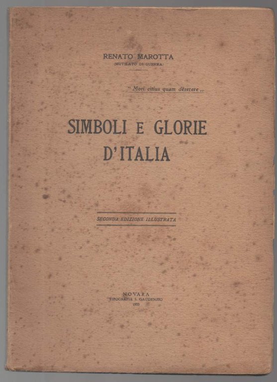 SIMBOLI E GLORIE D'ITALIA (1933)