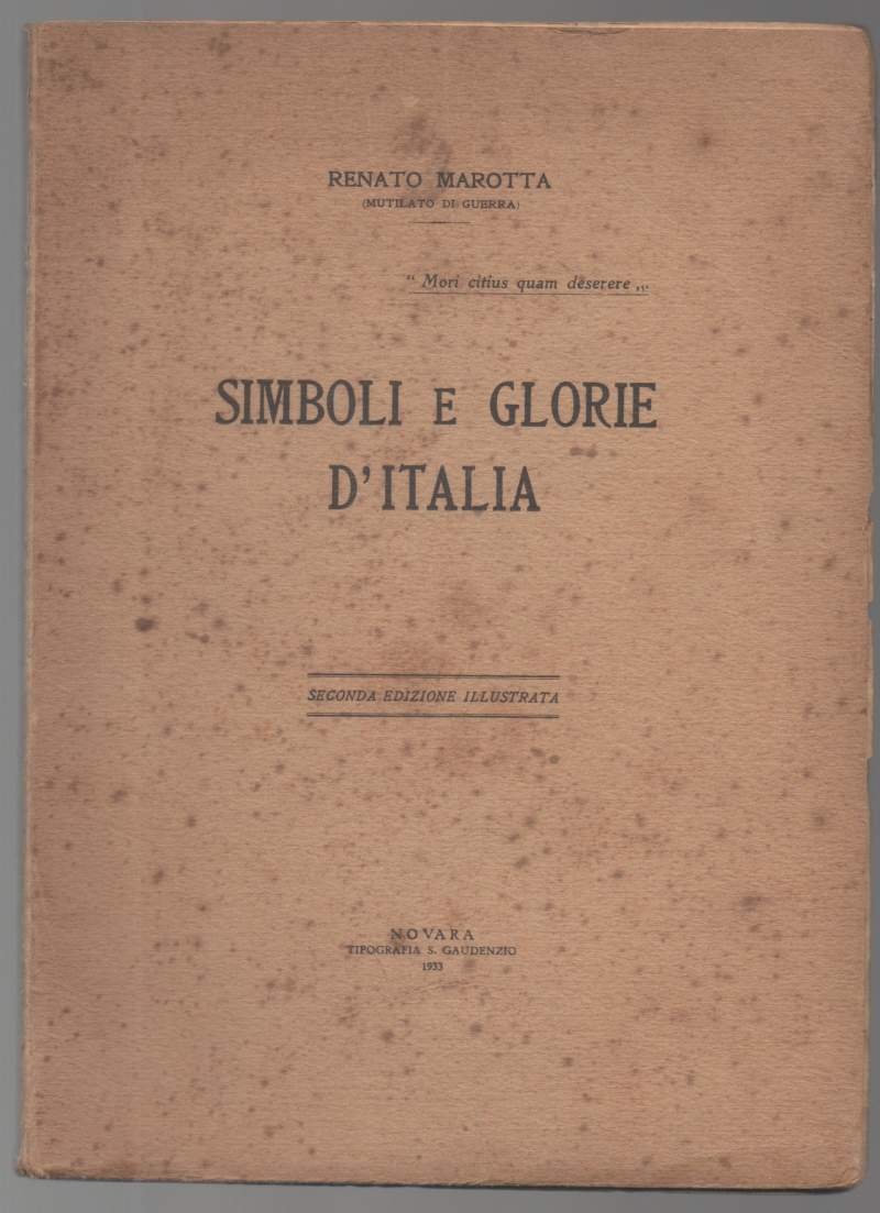 SIMBOLI E GLORIE D'ITALIA (1933)