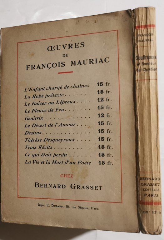 Souffrances et bonheur du chrétien