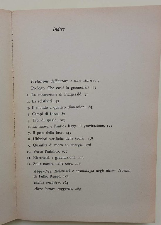 SPAZIO TEMPO E GRAVITAZIONE (1974)