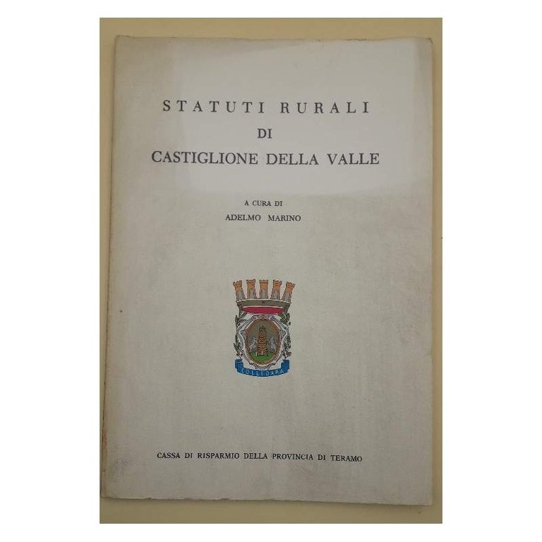 STATUTI RURALI DI CASTIGLIONE DELLA VALLE(1975)