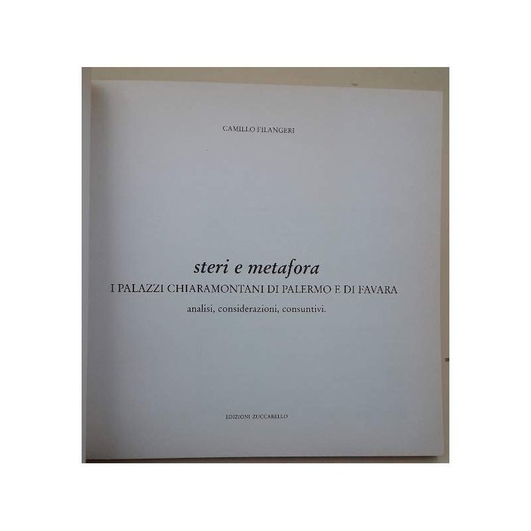 STERI E METAFORA-I PALAZZI CHIARAMONTANI DI PALERMO E DI FAVARA-ANALISI, …