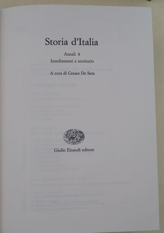 Storia d'Italia - Annali- 8 voll. 9 tomi