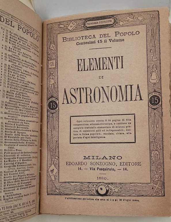 STORIA D'ITALIA NARRATA AL POPOLO(1880)6 voll.