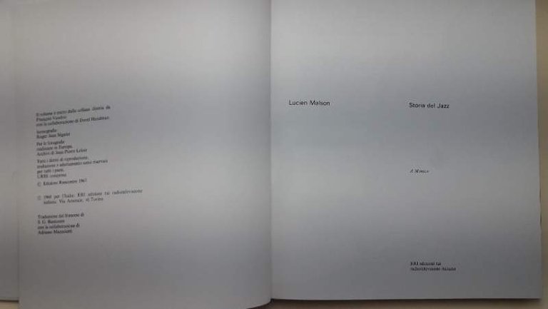 STORIA DEL JAZZ(1968)