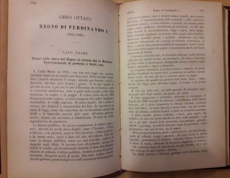 STORIA DEL REAME DI NAPOLI dal 1734 al 1825. Con …