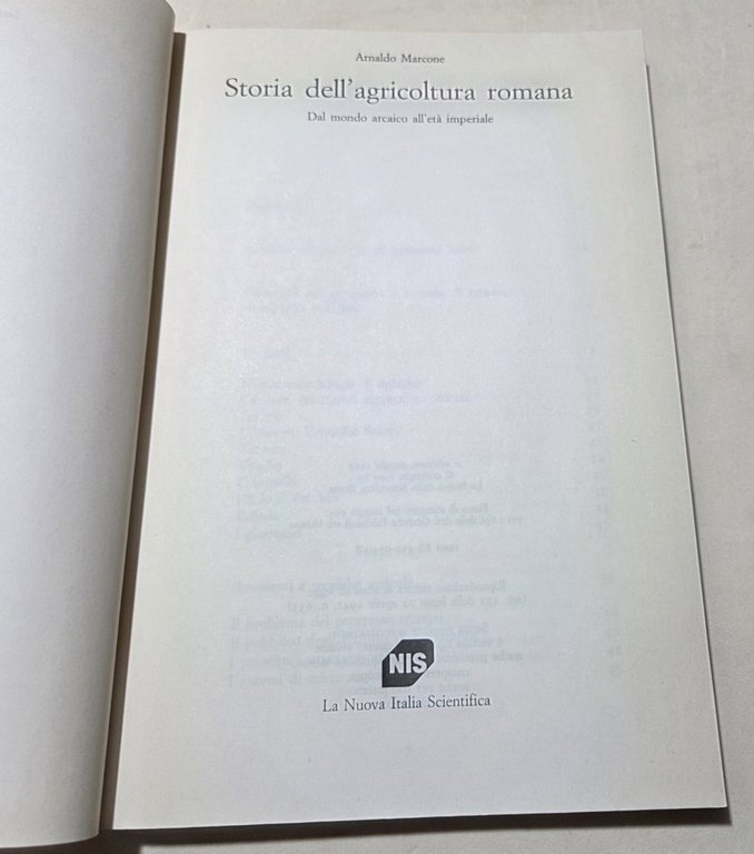 Storia dell'agricoltura romana. Dal mondo arcaico all'età imperiale