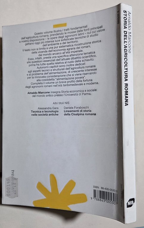 Storia dell'agricoltura romana. Dal mondo arcaico all'età imperiale